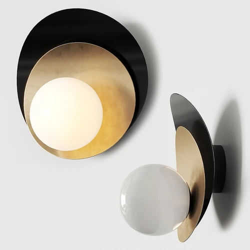 West Elm 现代圆形金属壁灯