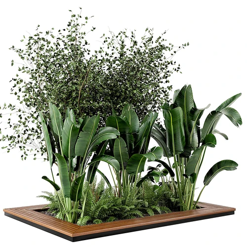 现代绿植池