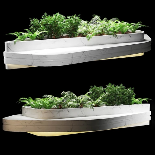 现代绿植池