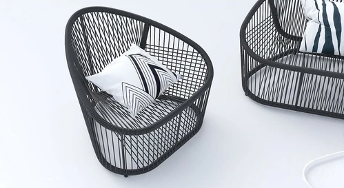 现代室外休闲沙发双人沙发3d模型