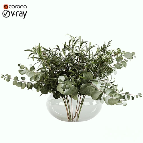 现代花瓶绿植