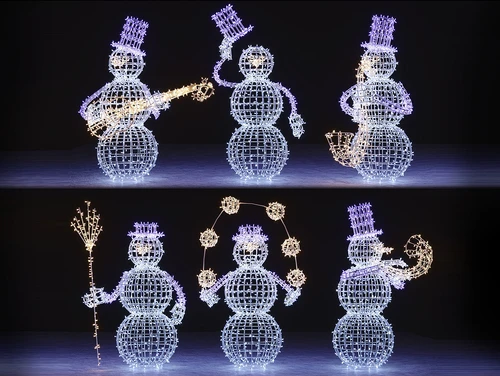 现代雪人景观灯
