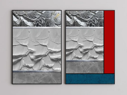 现代抽象装饰画3d模型