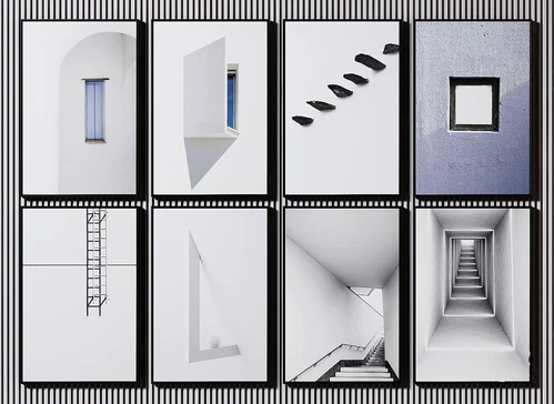 现代建筑装饰画3d模型