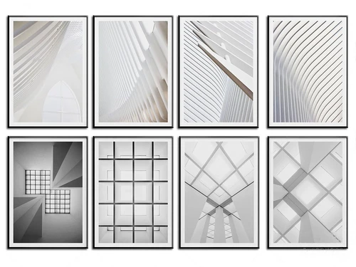 现代建筑装饰画3d模型