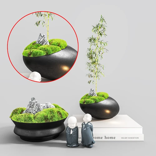 现代苔藓饰品