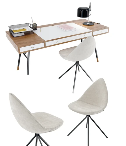 丹麦 BoConcept 现代书桌椅组合