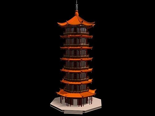 中式古建宝塔