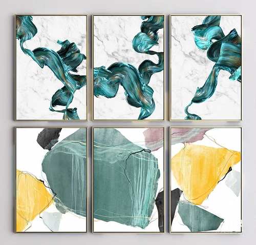 现代抽象装饰画3d模型
