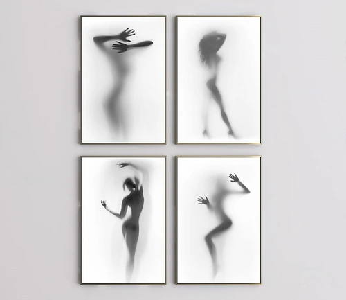 现代挂画装饰画3d模型