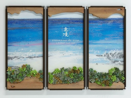 现代海洋挂画3d模型