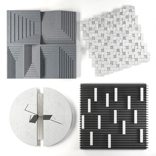 现代立体装饰画3d模型