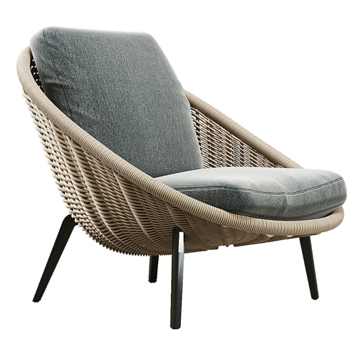 Minotti Lido Cord 户外扶手椅