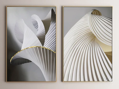 现代抽象装饰画3d模型