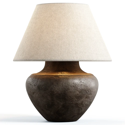 Zara Home 现代侘寂风陶罐台灯