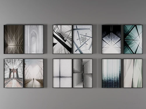 后现代装饰画3d模型