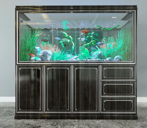 新中式鱼缸水族组合