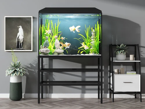现代鱼缸水族组合