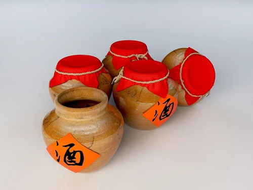 中式陶瓷酒坛