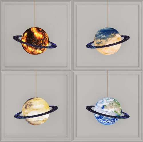 现代太空星球灯