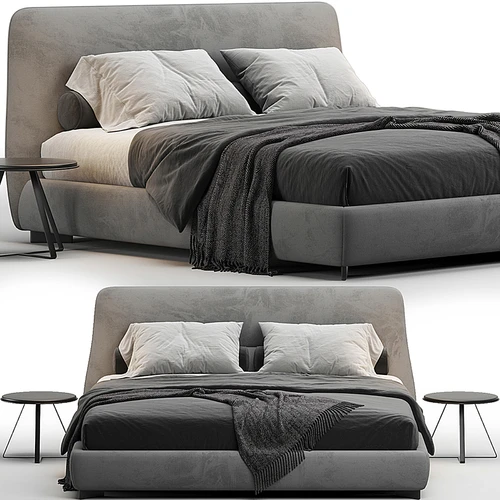 Molteni 现代布艺双人床