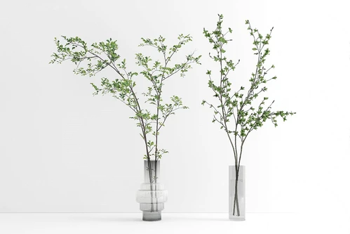 现代绿植花瓶花艺