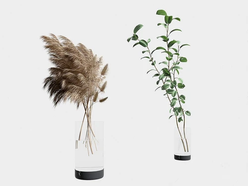 现代芦苇绿植花瓶