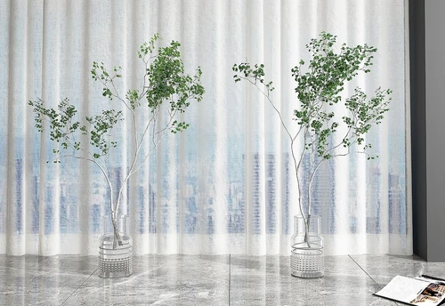 现代水生绿植花瓶