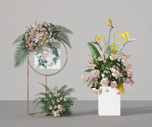 现代婚庆美陈花架花艺