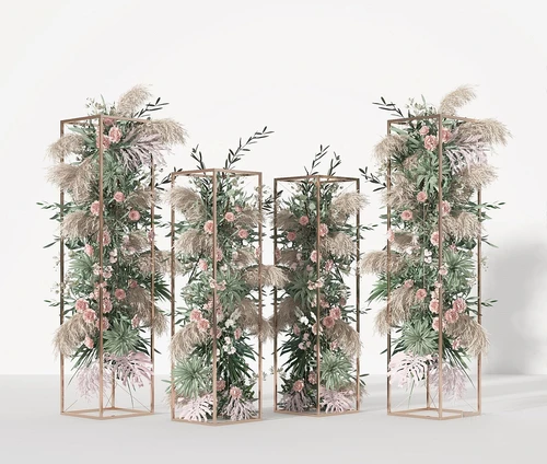 现代花卉花架