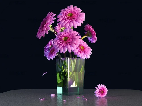 现代花瓶插花