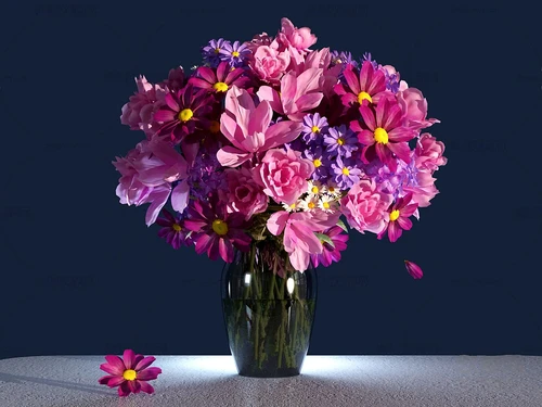 现代花瓶插花