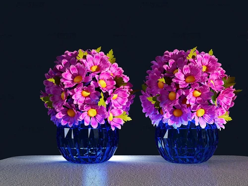 现代花瓶插花