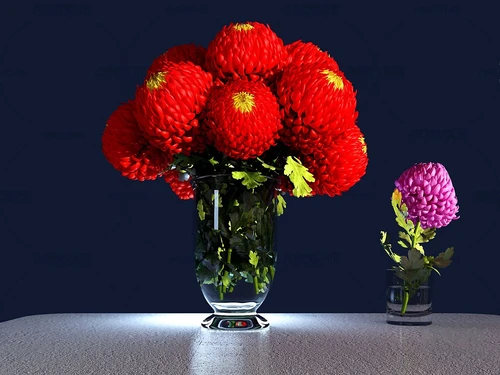 现代花瓶插花