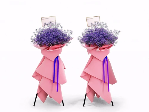 现代婚庆花束展架