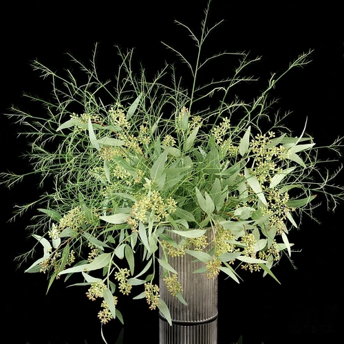 现代花卉花瓶