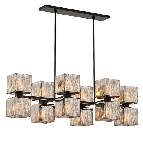 Crate & Barrel Ava 线性枝形吊灯