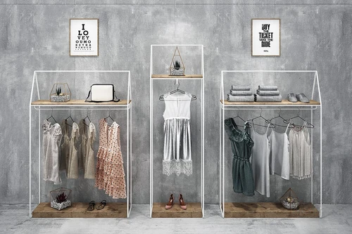 现代女装服饰展架