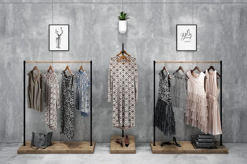 现代女装服饰展架