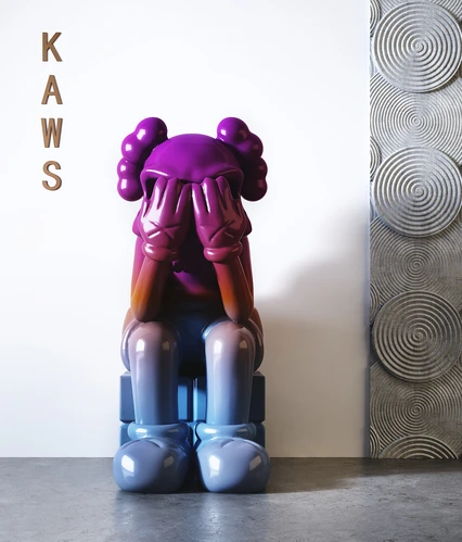 现代kaws装饰摆件组合