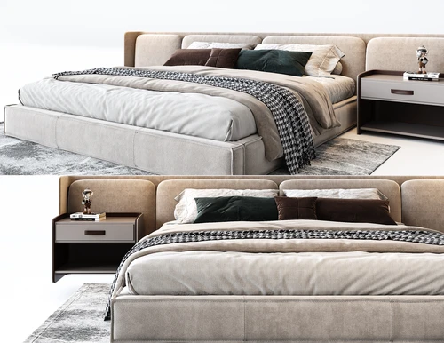 minotti 现代双人床