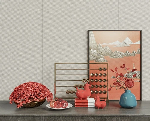 新中式干花花瓶装饰品