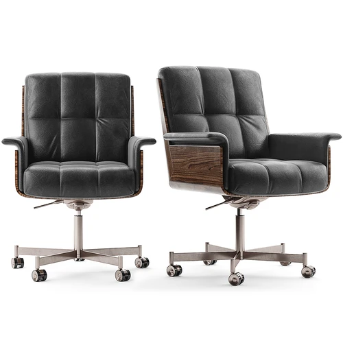 Minotti 现代高档皮革办公椅