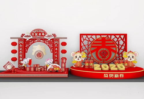 新中式新年装饰摆件