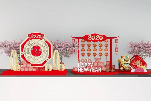 新中式新年装饰品摆件