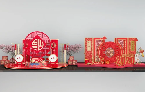 新中式新年装饰品摆件