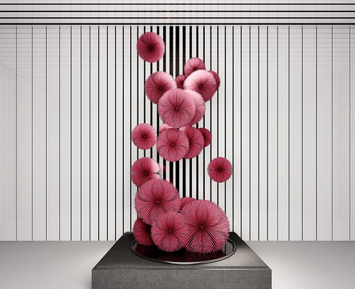 现代抽象雕塑3D模型