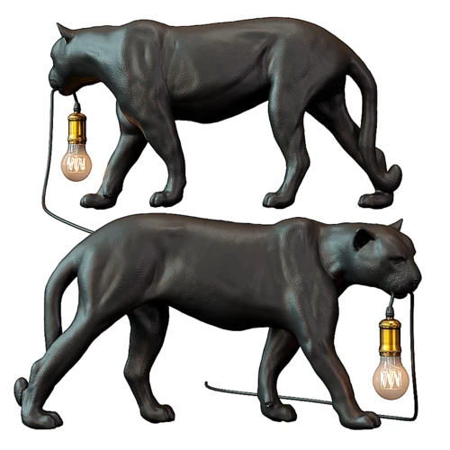 现代猎豹台灯