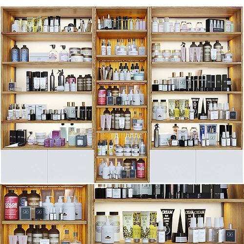 现代美妆店化妆品展示柜