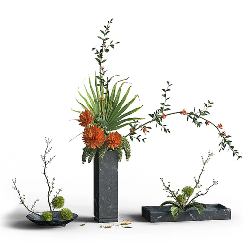 现代花瓶插花花艺
